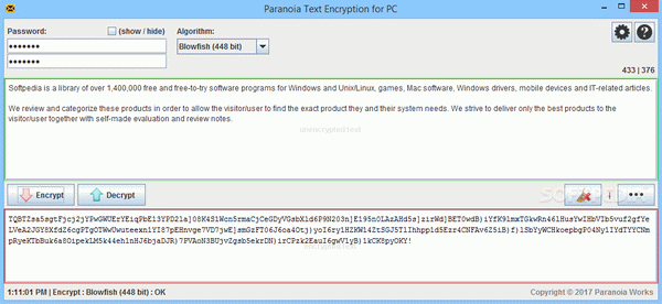 Paranoia Text Encryption for PC