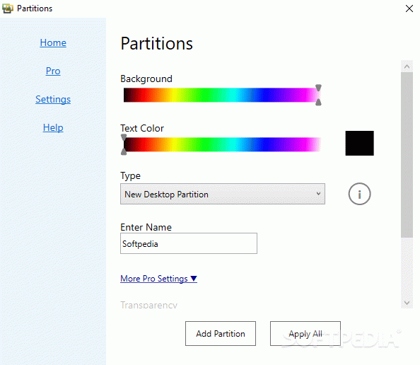 Partitions