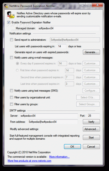 Password Expiration Notifier