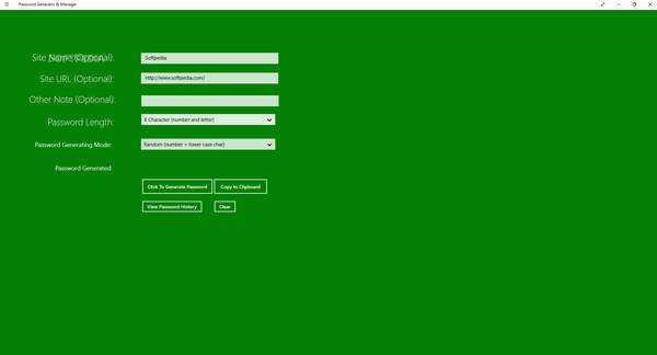 Password Generator & Manager for Windows 10/8.1