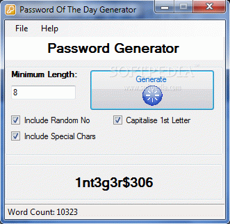Password Of The Day Generator