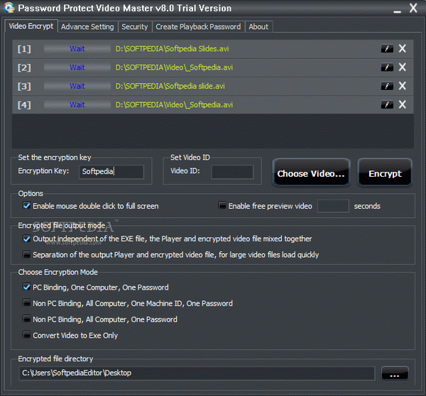 Password Protect Video Master