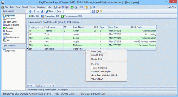 PayWindow Payroll System