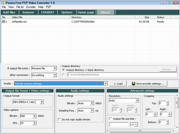 Pazera Free PSP Video Converter