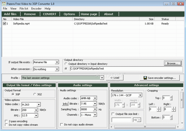 Pazera Free Video to 3GP Converter