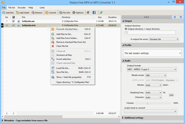 Pazera Free MP4 to MP3 Converter