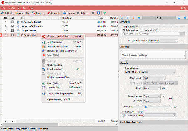 Pazera Free WMA to MP3 Converter