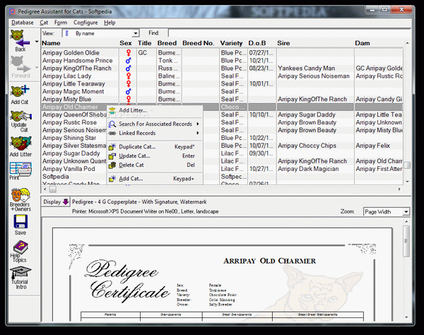 Pedigree Assistant for Cats