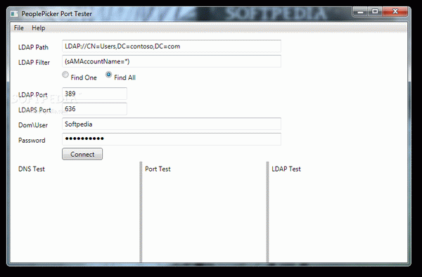 PeoplePicker Port Tester
