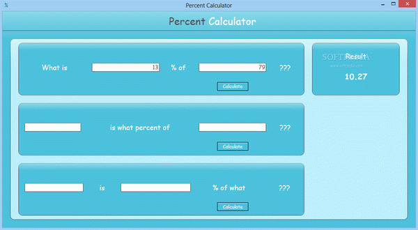 Percent Calculator