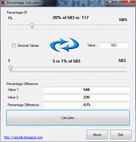 Percentage Calculator