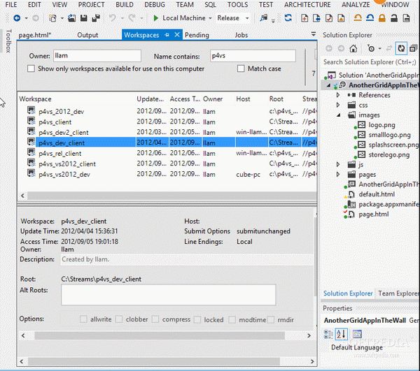 Perforce Visual Studio Plug-In (P4VS)