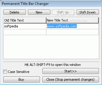 Permanent Title Bar Changer