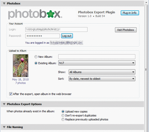 PhotoBox Export Plugin for Lightroom