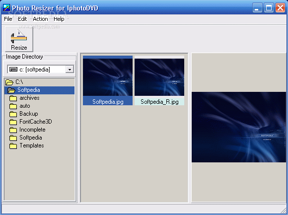 PhotoResizer for Iphoto DVD