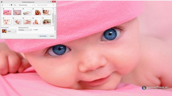 Photogenic Babies Windows 7 Theme