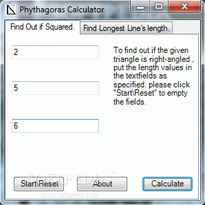 Phythagoras Calculator