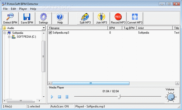 Pistonsoft BPM Detector