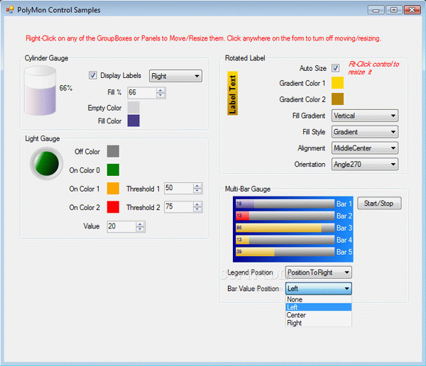 PolyMon Controls