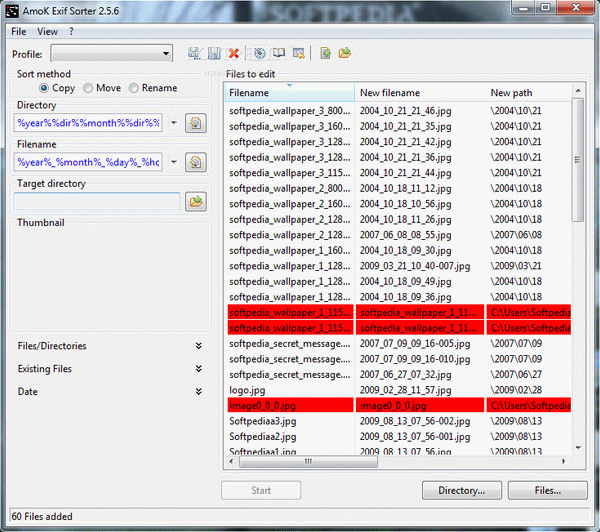 Portable AmoK Exif Sorter