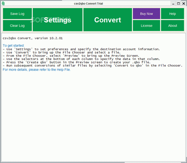 Portable csv2qbo Convert