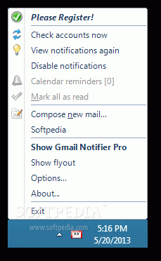 Portable Gmail Notifier Pro