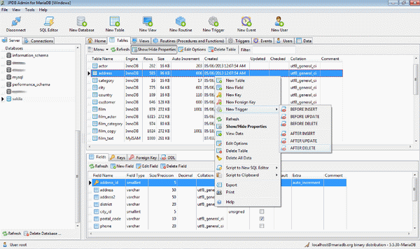 Portable JPDB Admin for MariaDB