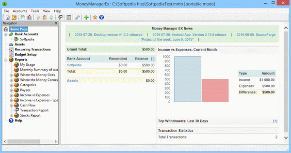 Portable Money Manager Ex