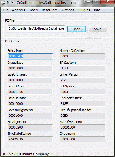 Portable NPE File Analyzer