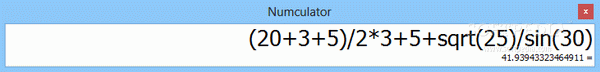 Portable Numculator