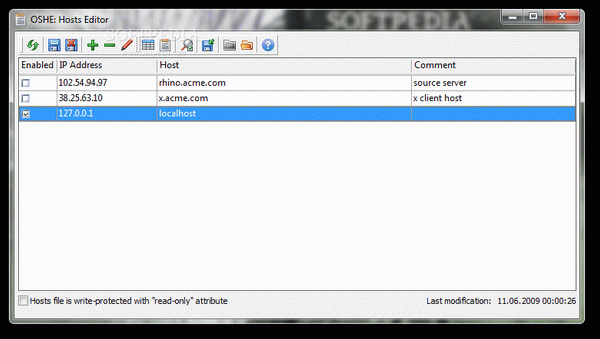Portable OSHE: Hosts Editor