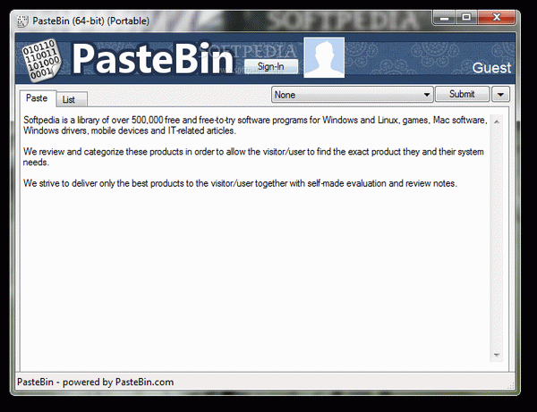 Portable PasteBin