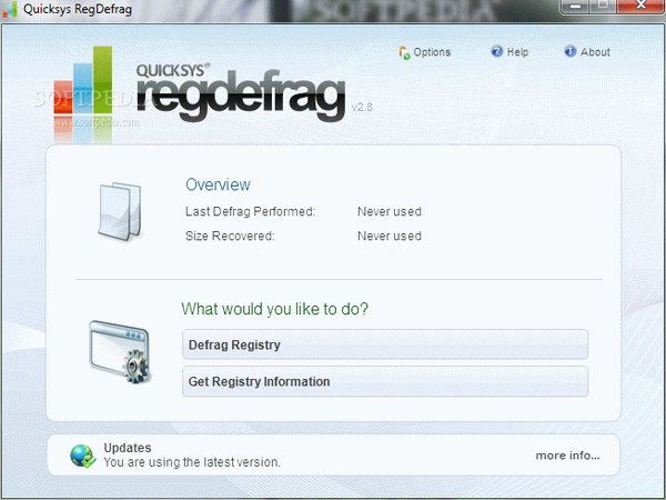 Portable Quicksys RegDefrag