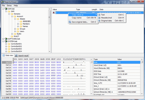 Portable RegistryViewer