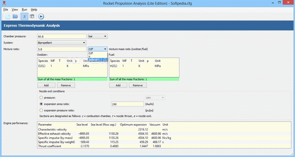 Portable Rocket Propulsion Analysis Lite