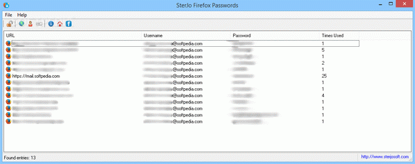 Portable SterJo Firefox Passwords