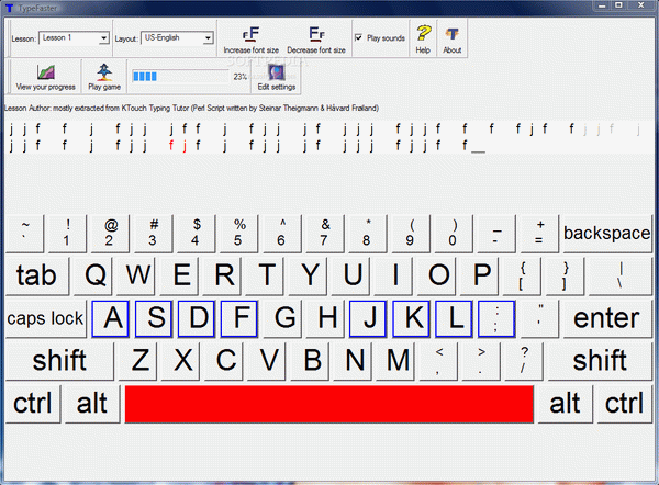 Portable TypeFaster Standard