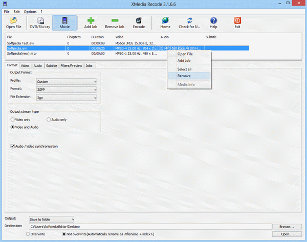 Portable XMedia Recode