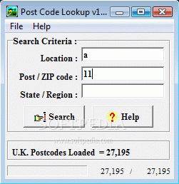 Post Code Lookup