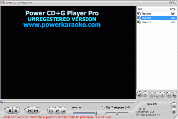 Power CD+G Player Pro