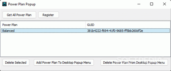 Power Plan Popup