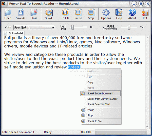 Power Text to Speech Reader
