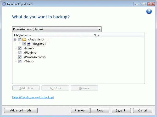PowerArchiver Backup4all Plugin