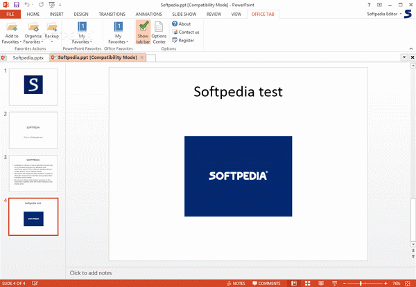 Tabs for PowerPoint