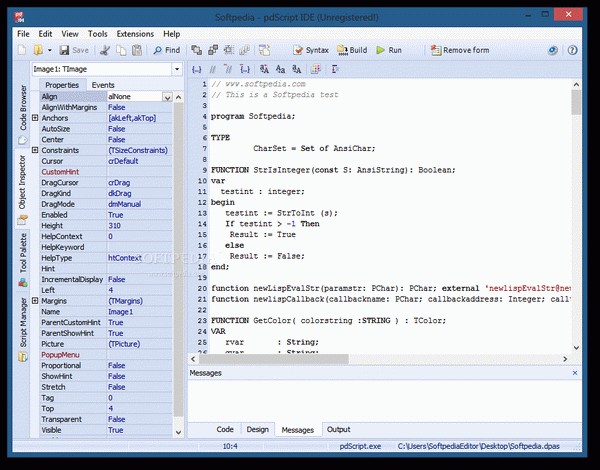 pdScript IDE Portable