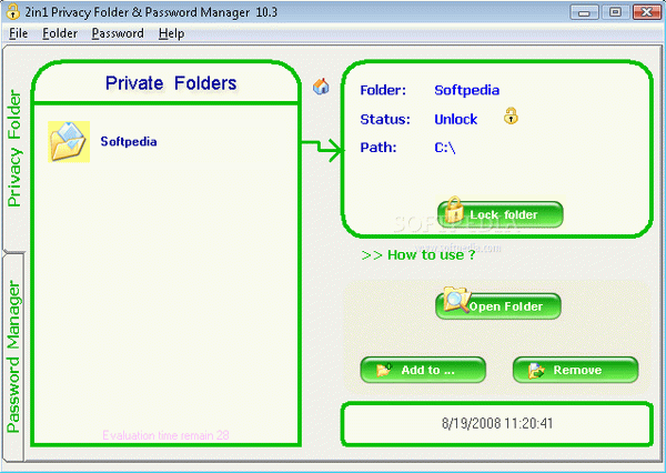 2in1 Privacy Folder & Password Manager