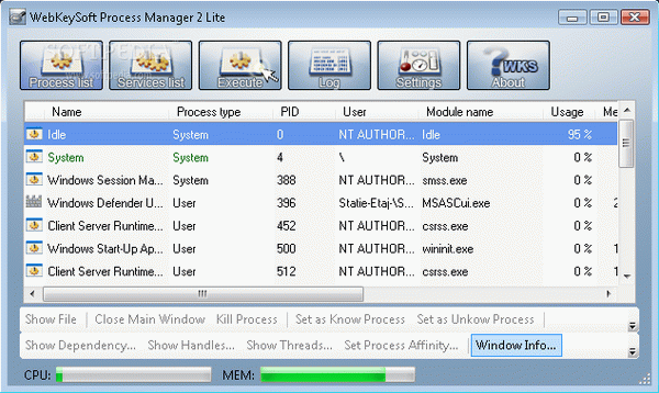 Process Manager Lite