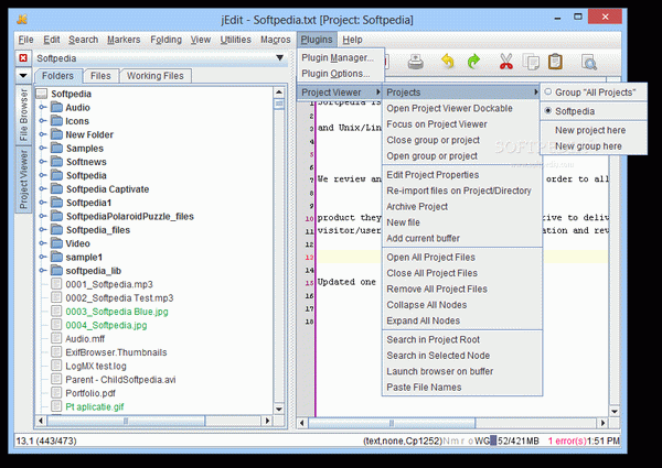 Project Viewer for jEdit