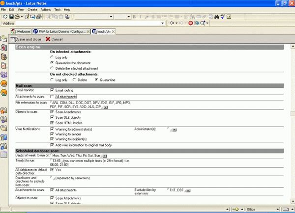 Protea AntiVirus Tools for Lotus Domino