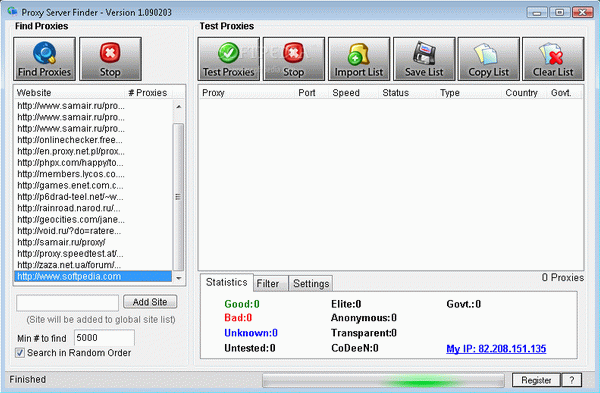 Proxy Server Finder